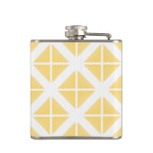 Yellow Trendy driehoekspatroon Heupfles (Achterkant)