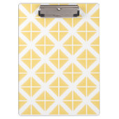 Yellow Trendy driehoekspatroon Klembord (Voorkant)