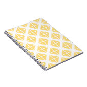 Yellow Trendy driehoekspatroon Notitieboek (Rechterzijde)