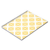 Yellow Trendy driehoekspatroon Notitieboek (Linkerzijde)