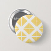 Yellow Trendy driehoekspatroon Ronde Button 5,7 Cm (Voorkant /achterkant)