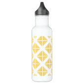 Yellow Trendy driehoekspatroon Waterfles (Links)