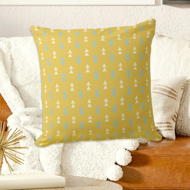 Yellow Triangles Pillow Kussen (Creator heeft geüpload)
