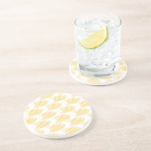 Yellow Tribal Arrow-patroon Zandsteen Onderzetter (Zijkant)