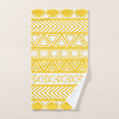 Yellow Tribal Design Bad Handdoek (Handdoek)