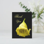 Yellow Tropical Blossom Briefkaart (Staand voorkant)