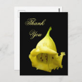 Yellow Tropical Blossom Briefkaart (Voorkant / Achterkant)