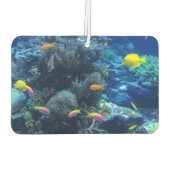 Yellow Tropical Fish Underwater Foto Luchtverfrisser (Achterkant)