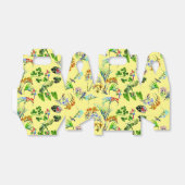 Yellow Tropical Paradise Bedankdoosjes (Uitgevouwen)