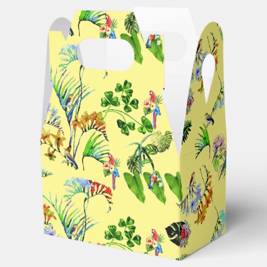 Yellow Tropical Paradise Bedankdoosjes (Geopend)