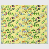 Yellow Tropical Paradise Cadeaupapier (Vlak)
