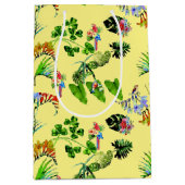 Yellow Tropical Paradise Medium Cadeauzakje (Voorkant)