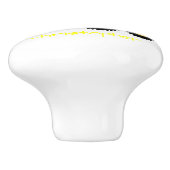 Yellow Truck Design Personalised Keramische Knop (Zijkant)