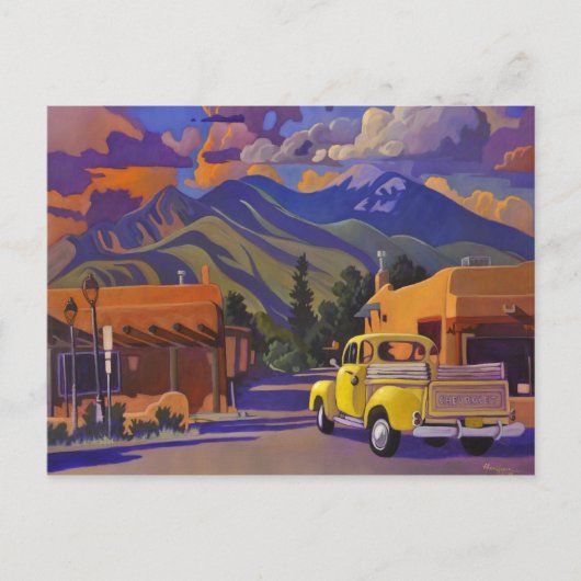 Yellow Truck POSTCARD by Art West Briefkaart (Voorkant)