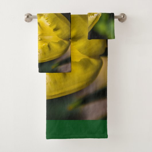 Yellow Tulip Bad Handdoek (Insitu)