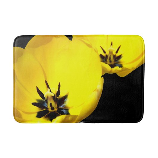 Yellow Tulip Bath Mat (Voorkant)