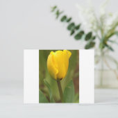 Yellow Tulip Briefkaart (Staand voorkant)