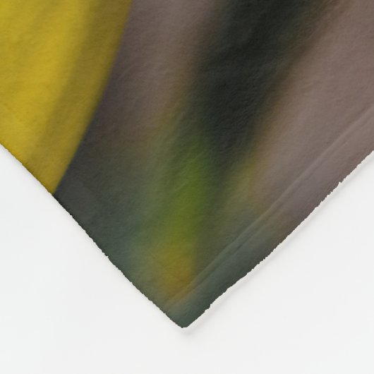 Yellow Tulip Fleece Deken (Hoek)