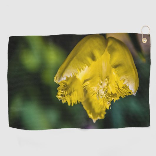 Yellow Tulip Golfhanddoek (Horizontaal)