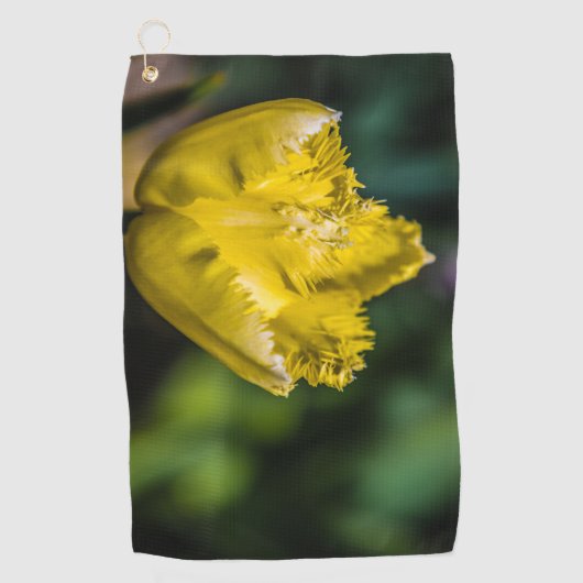 Yellow Tulip Golfhanddoek (Voorkant)