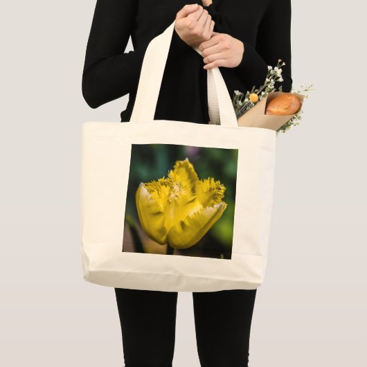 Yellow Tulip Grote Tote Bag (Voorkant (product))