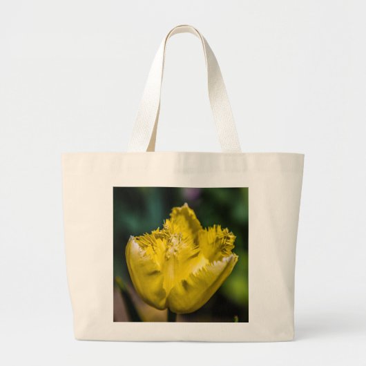 Yellow Tulip Grote Tote Bag (Voorkant)