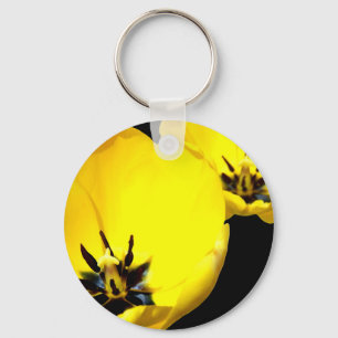 Yellow Tulip Key ring Sleutelhanger