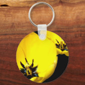 Yellow Tulip Key ring Sleutelhanger (Voorkant)
