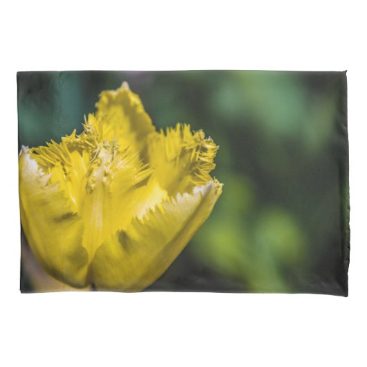 Yellow Tulip Kussensloop (Voorkant)