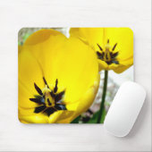 Yellow Tulip Mouse Mat Muismat (Met muis)