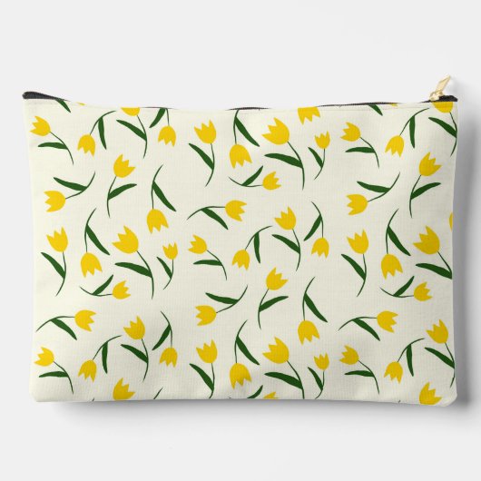 Yellow Tulip Pattern  Etui (Achterkant)