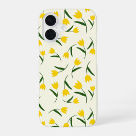 Yellow Tulip Pattern  iPhone 16 Hoesje