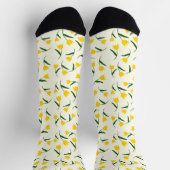 Yellow Tulip Pattern Sokken (Top)