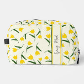 Yellow Tulip Pattern Toilettasje (Voorkant)