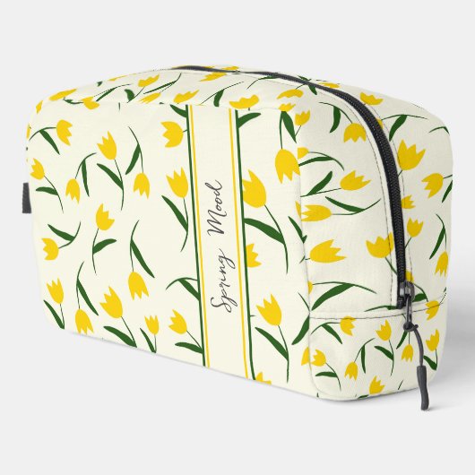 Yellow Tulip Pattern  Toilettasje (Rechterhoek)