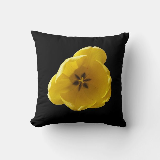Yellow Tulip Pillow Kussen (Voorkant)