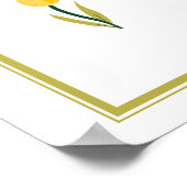 Yellow Tulip Poster (Hoek)