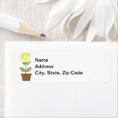 Yellow Tulip Return Address Label (Insitu)