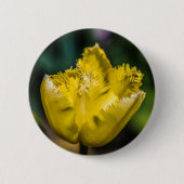 Yellow Tulip Ronde Button 5,7 Cm (Voorkant)