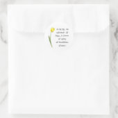 Yellow Tulip Ronde Sticker (Tas)