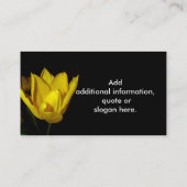 Yellow Tulip Visitekaartje (Achterkant)