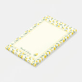 Yellow tulips post-it® notes (Schuin)