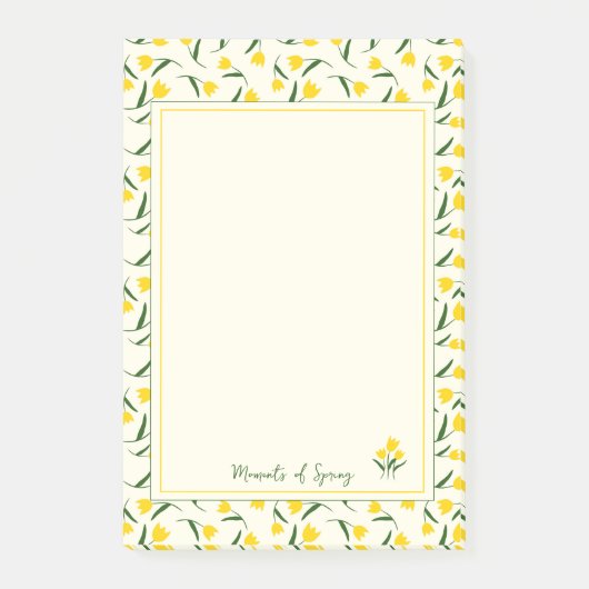 Yellow tulips post-it® notes (Voorkant)