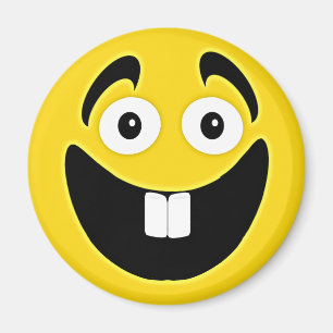 Yellow Two Front Teeth Face Magneet