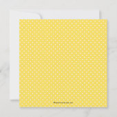 Yellow Umbrella Bridal Shower Invitation Kaart (Achterkant)