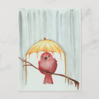Yellow Umbrella Briefkaart
