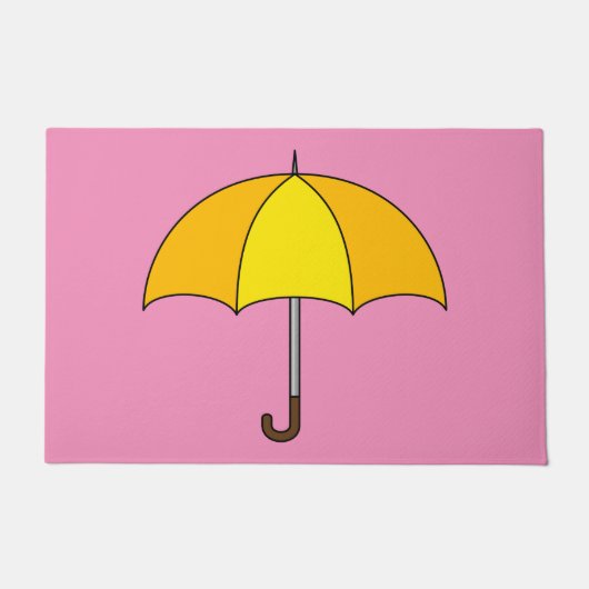 Yellow Umbrella Deurmat (Voorkant)