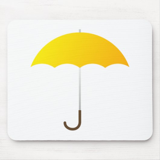 Yellow Umbrella Muismat (Voorkant)