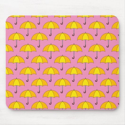 Yellow Umbrella Muismat (Voorkant)