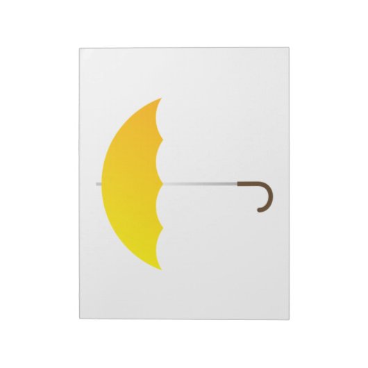 Yellow Umbrella Notitieblok (Linkerzijde)